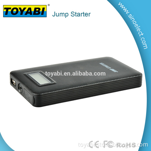 6000mAh Car Jump Starter Power Bank with 400A Peak Current Smart Clamp, Wall Charger and Built in LED Flashlight